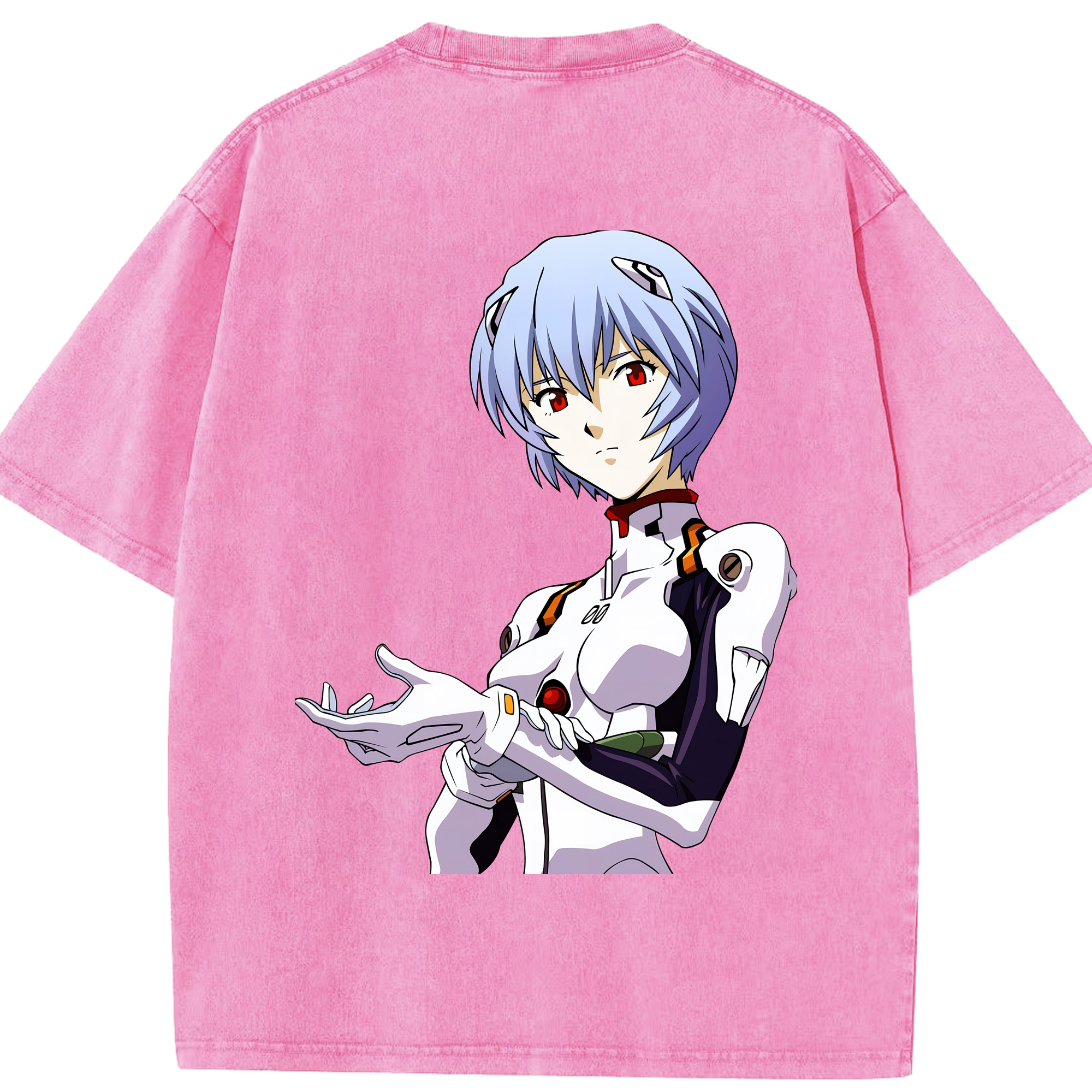（画像用） EVA 新世紀エヴァンゲリオン 綿100% ヴィンテージ風 半袖Tシャツ（背面プリント）